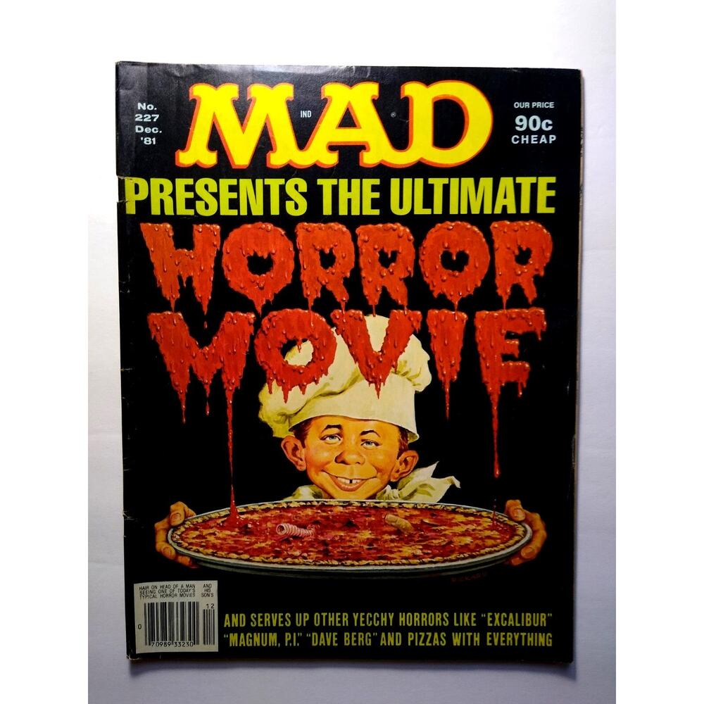 MAD Magazine Dec 1981 # 227 Magnum PI Excalibur Horror Movie Parody Spoof Humor